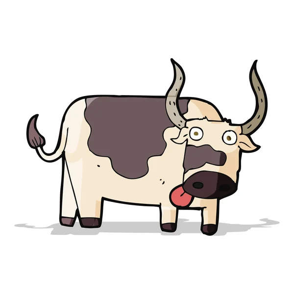 Toro de dibujos animados — Vector de stock