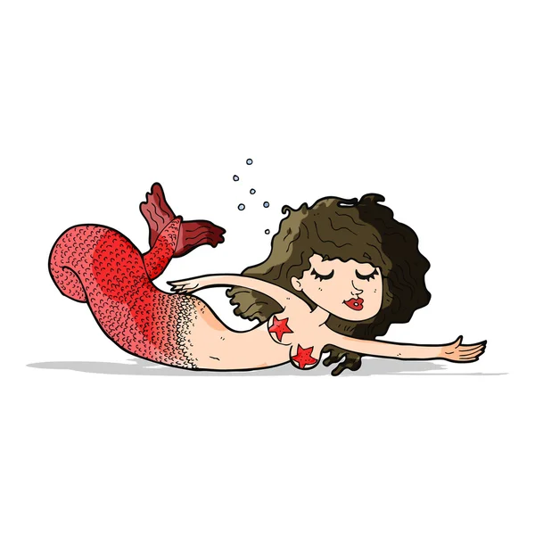 Sirena de dibujos animados — Archivo Imágenes Vectoriales