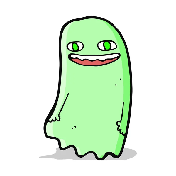 Fantasma divertido de dibujos animados — Vector de stock