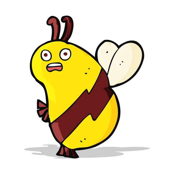 Grappige cartoon bee — Stockvector