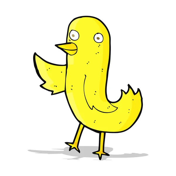Divertido ave de dibujos animados — Archivo Imágenes Vectoriales