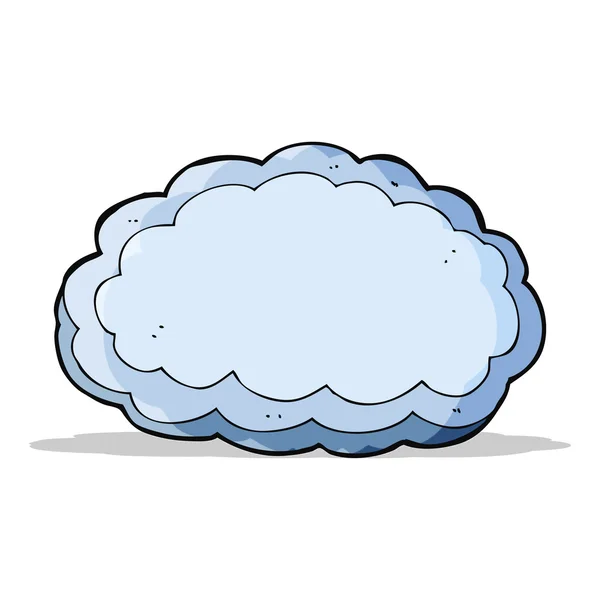 Desenho animado nuvem decorativa — Vetor de Stock