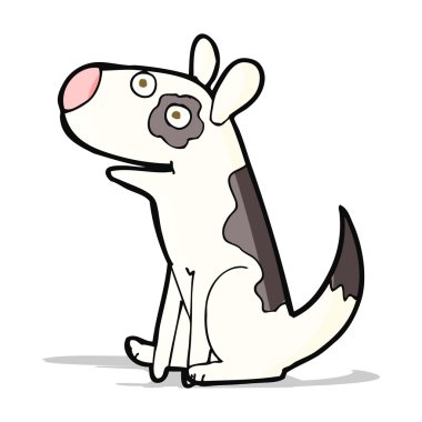 Çizgi film mutlu köpek.