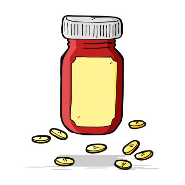 hapları karikatür kavanoz