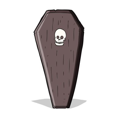 Spooky karikatür tabut