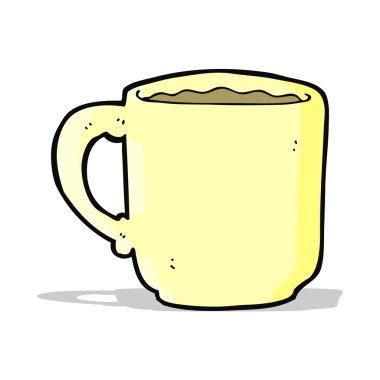 çizgi film kahve fincanı.