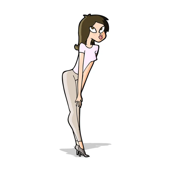 Cartoon attraktive Mädchen — Stockvektor