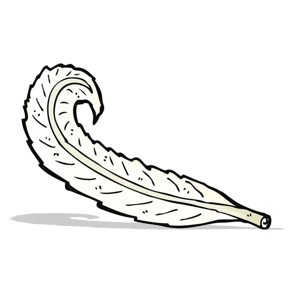 Pluma de dibujos animados — Vector de stock