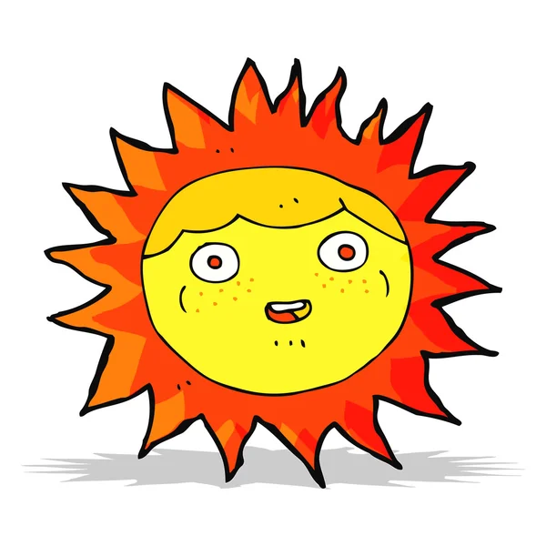 Персонаж мультфильма Sun — стоковый вектор