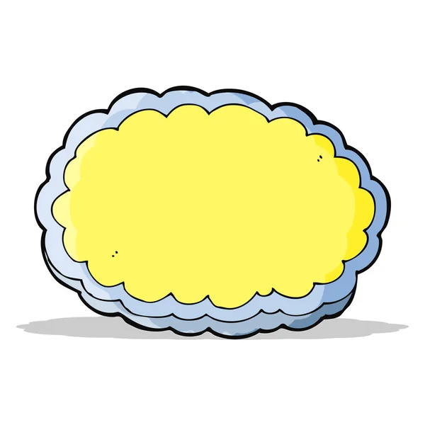 Kreslený dekorativní mrak — Stockový vektor