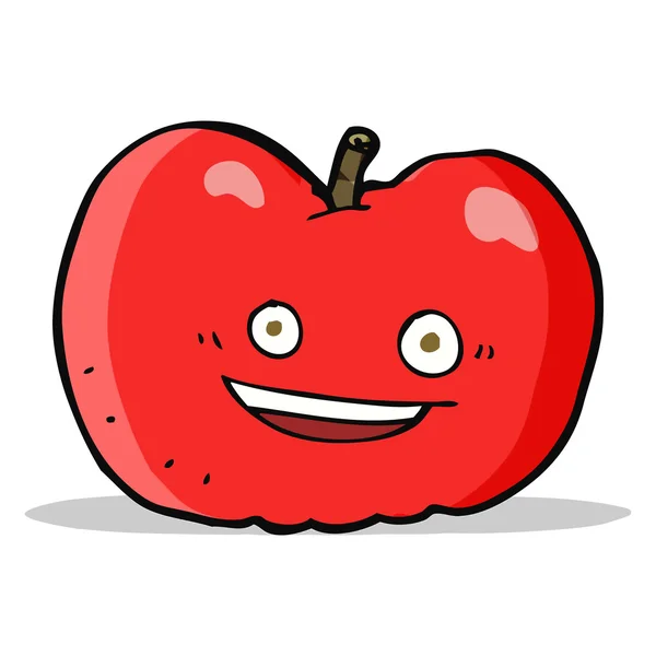 Manzana de dibujos animados — Vector de stock