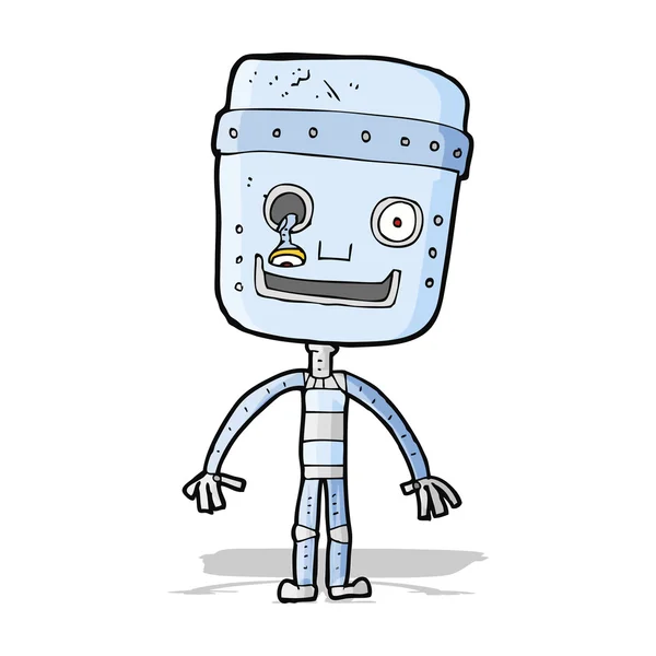 Dibujos animados divertido robot — Archivo Imágenes Vectoriales