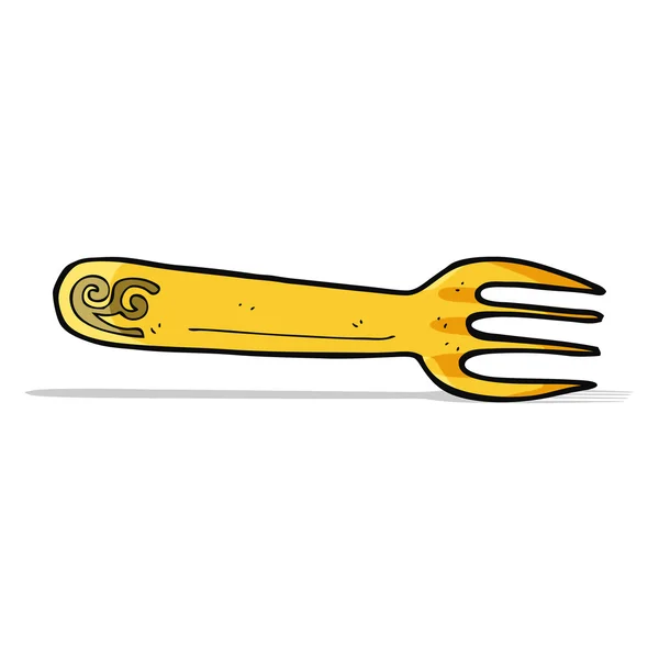 Cartoon fork — Stock Vector