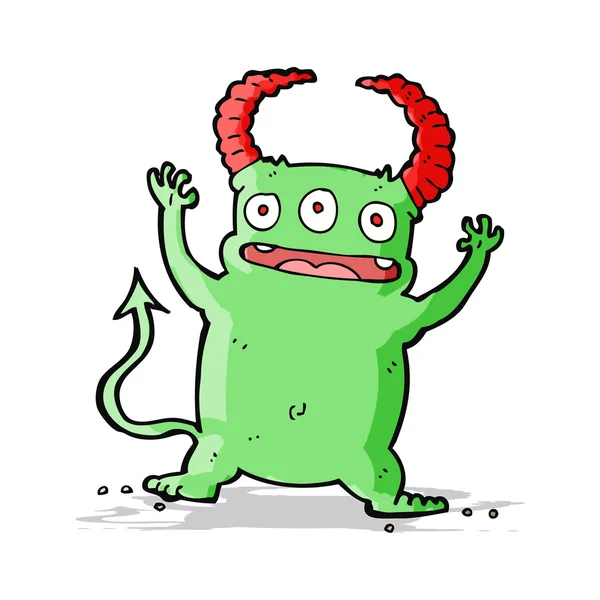 Dibujos animados pequeño diablo — Vector de stock