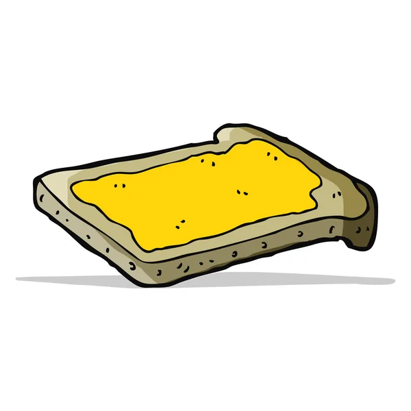 Cartoon-Honig auf Toast — Stockvektor