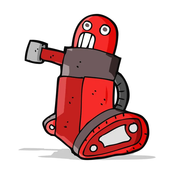 Robot tanque de dibujos animados — Vector de stock