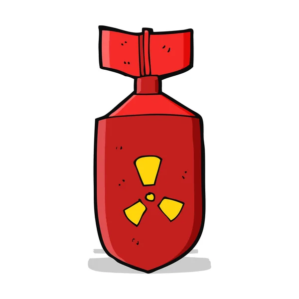 Cartoon nucleaire bom — Stockvector