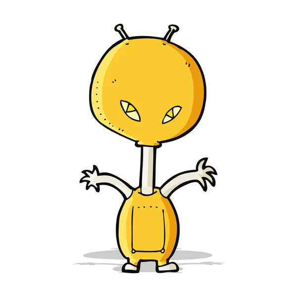 Cartoon space alien — Stock Vector