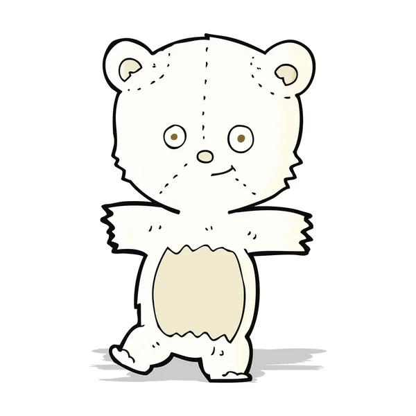 Dessin animé ours polaire mignon — Image vectorielle