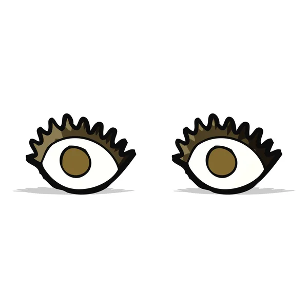 Ojos de dibujos animados — Vector de stock