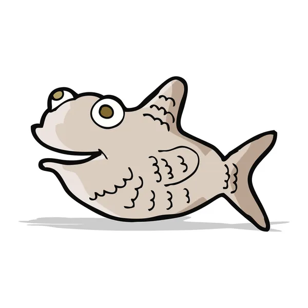 Dessin animé poisson heureux — Image vectorielle