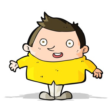 mutlu bir adam çizgi film