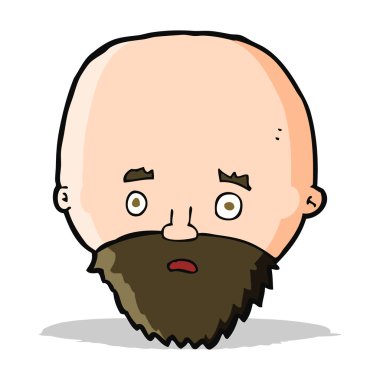 Çizgi film sakallı adamı şok etti.