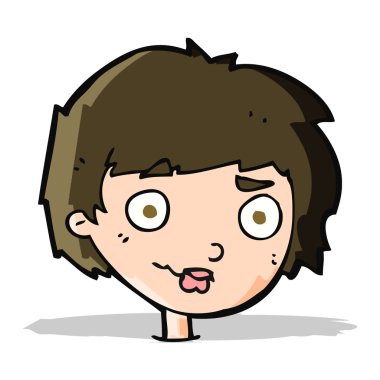 karışık kadın karikatür