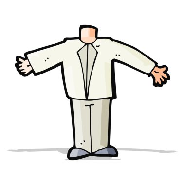 Takım elbiseli karikatür gövdesi (karikatürleri karıştır ve eşleştir veya kendi fotoğraflarını ekle)