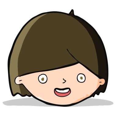 karikatür mutlu yüz