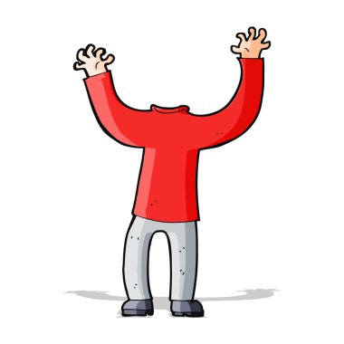 karikatür başsız vücut