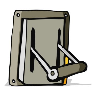 çizgi film endüstriyel makine kolu