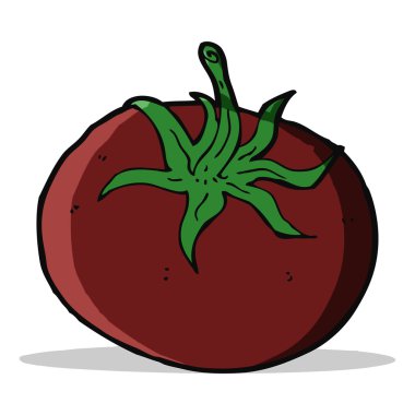 karikatür domates