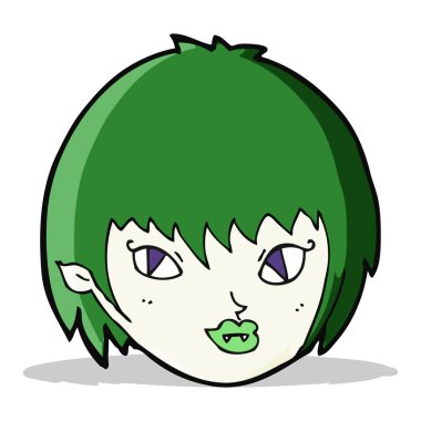 Çizgi filmdeki vampir kız suratı