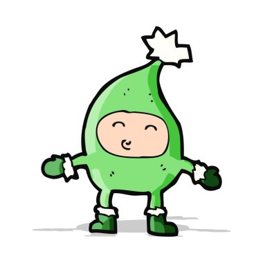 çizgi film komik noel karakteri