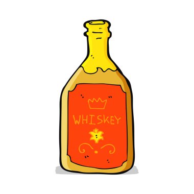 karikatür viski şişesi
