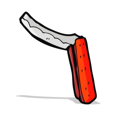 karikatür katlanır tıraş bıçağı