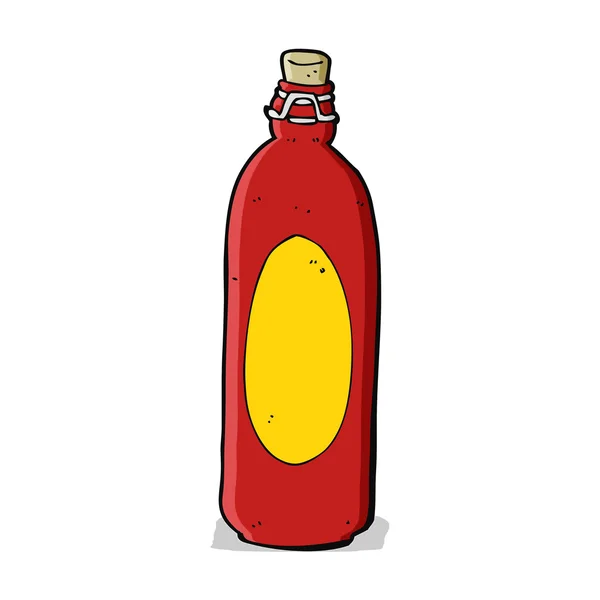 Cartoon traditional bottle — Stock Vector