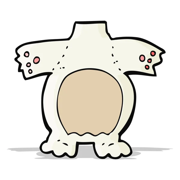 Cartoon kutup ayısı vücut (mix ve maç karikatür veya kendi fotoğraf ekle — Stok Vektör