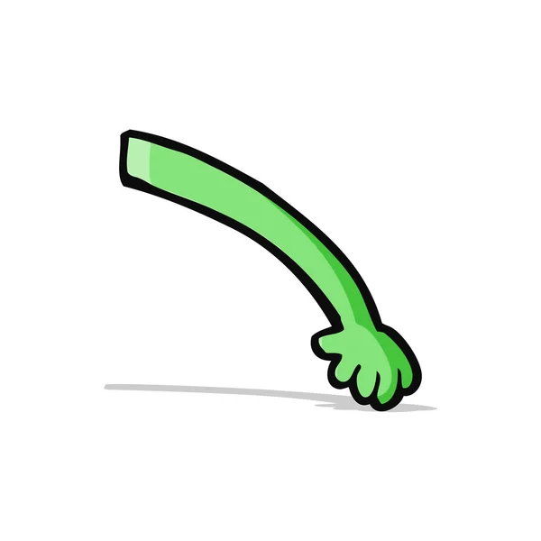 Cartoon alien arm — Stock Vector
