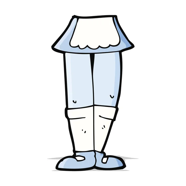 Cartoon vrouwelijke benen — Stockvector
