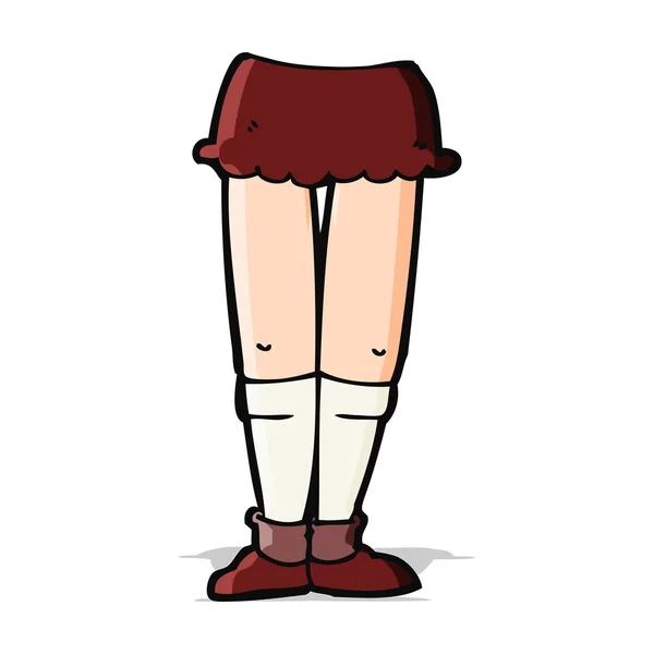 Dessins animés jambes féminines — Image vectorielle