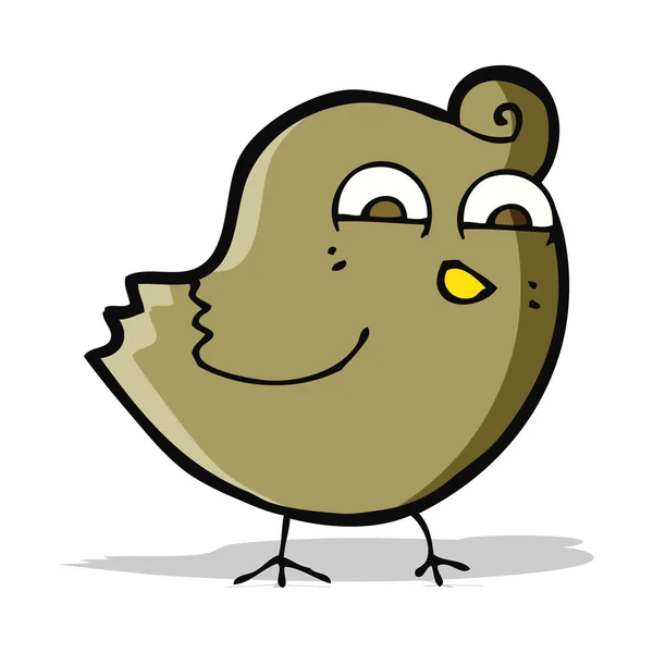 Cartoon funny bird — Stock Vector