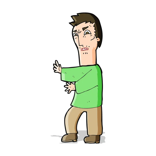 Cartoon boze man — Stockvector