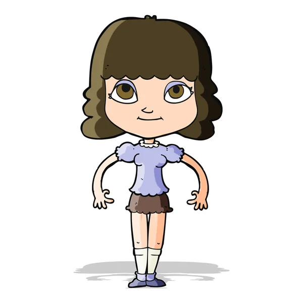 Girl cartoon — Stockvector