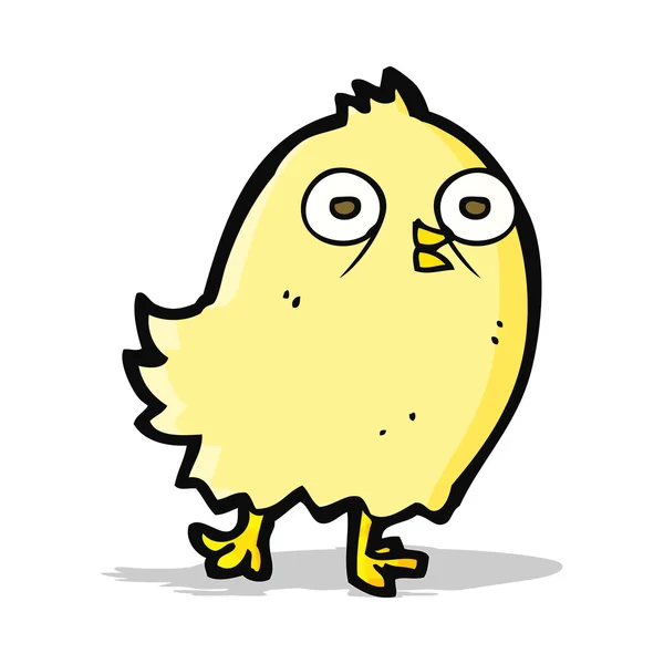 Drôle dessin animé oiseau — Image vectorielle