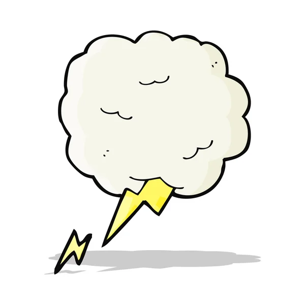 Desenho animado símbolo thundercloud — Vetor de Stock