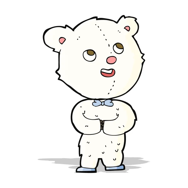 Urso de pelúcia bonito desenhos animados —  Vetores de Stock