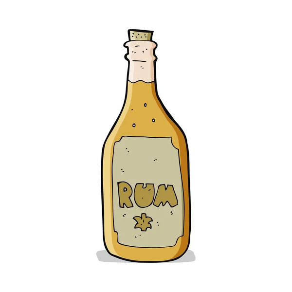 漫画のラム酒のボトル — ストックベクタ