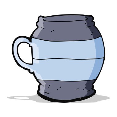 karikatür büyük kupa